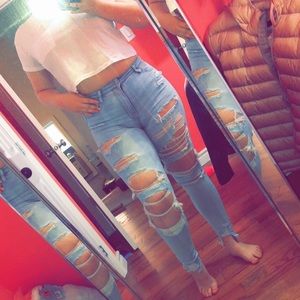 American Eagle Outfitters Jeans - American Eagle Super Distressed Jeans American Eagle Outfitters Jeans - American Eagle Super Distressed Jeans